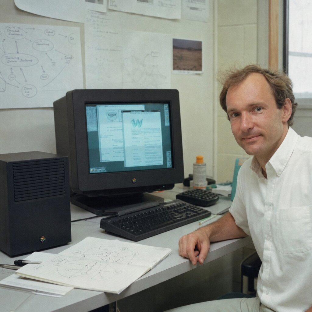 Illustration historique : Création du World Wide Web