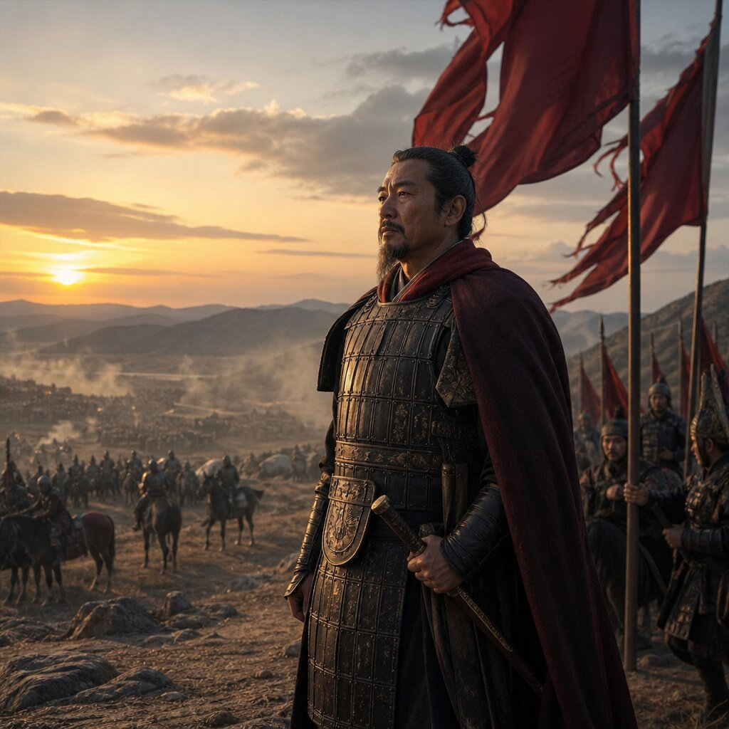 Illustration historique : Victoire de Gaoxian et fondation de la Dynastie Han par Liu Bang