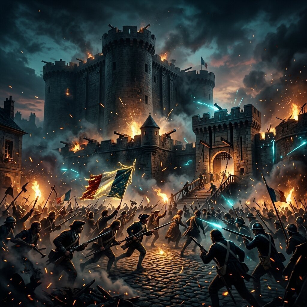 Illustration historique : Prise de la Bastille